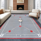 Cheerful Round with Athletic Motif(Gray)