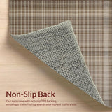 Chic Low Pile Checkerboard Aesthetic(Beige)