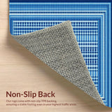 Contemporary Abstract Blue Motif(Blue)