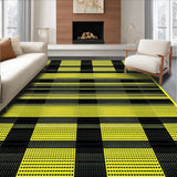 Ultra Soft Area Rug, Non Slip, Stain Resistant, Washable Area Rugs for Living Room, Bedroom, Humorous Animal Print Aesthetic(Black)