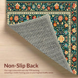 Chic Green Floral Motif(Green)