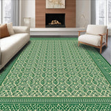 Ultra Soft Area Rug, Non Slip, Stain Resistant, Washable Area Rugs for Living Room, Bedroom, Adventure Bound Reversible Patio Area Diamond Lattice Design(Green)