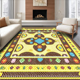 Ultra Soft Area Rug, Non Slip, Stain Resistant, Washable Area Rugs for Living Room, Bedroom, Lively Contemporary Floral Aesthetic(Brown)