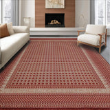Ultra Soft Area Rug, Non Slip, Stain Resistant, Washable Area Rugs for Living Room, Bedroom, Reversible Country Bathroom Rug for Rustic Decor(Beige)
