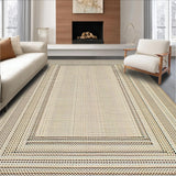 Ultra Soft Area Rug, Non Slip, Stain Resistant, Washable Area Rugs for Living Room, Bedroom, Chic Rustic Braided Elegance(Beige)