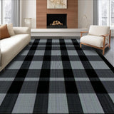 Chic Monochrome Plaid Aesthetic(Black)