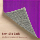 Ultra Soft Area Rug, Non Slip, Stain Resistant, Washable Area Rugs for Living Room, Bedroom, Bold Geometric Patterned Aesthetic(Purple)