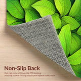 Ultra Soft Area Rug, Non Slip, Stain Resistant, Washable Area Rugs for Living Room, Bedroom, Botanical Green Monstera Leaf Bathroom Non Slip Rug(Green)