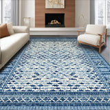 Elegant Lattice Design in Blue(Blue)