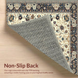 Ultra Soft Area Rug, Non Slip, Stain Resistant, Washable Area Rugs for Living Room, Bedroom, Beige Boho Shag for(Beige)