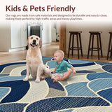 Chic Navy Braided Curves(Blue)