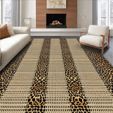 Ultra Soft Area Rug, Non Slip, Stain Resistant, Washable Area Rugs for Living Room, Bedroom, Sleek Contemporary Animal Motif(Beige)