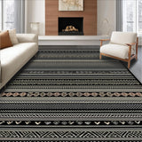 Cozy Minimalist Patterned Mat(Black)