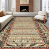 Ultra Soft Area Rug, Non Slip, Stain Resistant, Washable Area Rugs for Living Room, Bedroom, Chic Neutral Cowhide Visual Appeal(Beige)