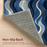 Chic Minimalist Fluid Line Composition(Blue)