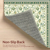 Graceful Green Accent Design(Beige)