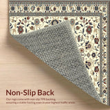 Ultra Soft Area Rug, Non Slip, Stain Resistant, Washable Area Rugs for Living Room, Bedroom, Boho Bathroom for Toilet(Ivory)