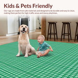 Elegant Checkered Decor(Green)