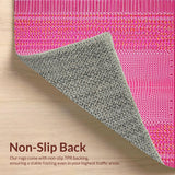 Ultra Soft Area Rug, Non Slip, Stain Resistant, Washable Area Rugs for Living Room, Bedroom, Unique Artistic Animal Representation(Pink)