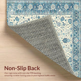 Luxurious Blue Trellis Style(Ivory)