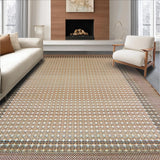 Ultra Soft Area Rug, Non Slip, Stain Resistant, Washable Area Rugs for Living Room, Bedroom, Minimalist Cozy Textural Accents(Beige)
