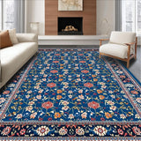 Chic Modern Abstract Floral Fusion(Blue)