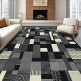 Elegant Monochrome Abstract Geometry(Black)