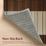 Ultra Soft Area Rug, Non Slip, Stain Resistant, Washable Area Rugs for Living Room, Bedroom, Stylish Neutral Palette Pattern(Brown)