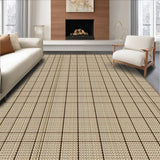 Ultra Soft Area Rug, Non Slip, Stain Resistant, Washable Area Rugs for Living Room, Bedroom, Elegant Warm Neutral Motif(Beige)
