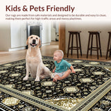 Elegant Black Ivory Medallion Design(Black)