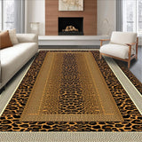Ultra Soft Area Rug, Non Slip, Stain Resistant, Washable Area Rugs for Living Room, Bedroom, Modern Animal Print Sensation(Brown)