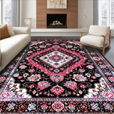 Artistic Ogee Floral Composition(Black)