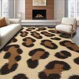 Ultra Soft Area Rug, Non Slip, Stain Resistant, Washable Area Rugs for Living Room, Bedroom, Modern Animal Pattern Bedroom Non-Shedding Carpet(Beige)