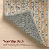Ultra Soft Area Rug, Non Slip, Stain Resistant, Washable Area Rugs for Living Room, Bedroom, Transitional Neutral Herringbone Style(Beige)