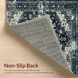 Ultra Soft Area Rug, Non Slip, Stain Resistant, Washable Area Rugs for Living Room, Bedroom, Modern Ogee Pattern with Contrast(Gray)