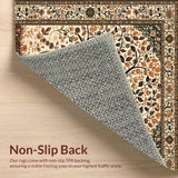 Ultra Soft Area Rug, Non Slip, Stain Resistant, Washable Area Rugs for Living Room, Bedroom, Serene Naturalistic Visual Appeal(Beige)