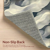 Graphic Zephyr Striped Entry Modern Flair(Beige)