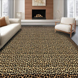 Ultra Soft Area Rug, Non Slip, Stain Resistant, Washable Area Rugs for Living Room, Bedroom, Chic Cheetah Print Decorative Piece(Beige)