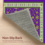 Whimsical Purple and Gold Medallion(Purple)