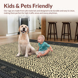 Ultra Soft Area Rug, Non Slip, Stain Resistant, Washable Area Rugs for Living Room, Bedroom, Chic Cheetah Print Fusion(Beige)