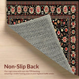 Vintage Floral Elegance in Black(Black)