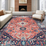 Luxurious Low Pile Geometric Style(Red)