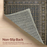 Ultra Soft Area Rug, Non Slip, Stain Resistant, Washable Area Rugs for Living Room, Bedroom, Chic Bow Scallop Area Rug(Black)
