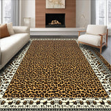 Ultra Soft Area Rug, Non Slip, Stain Resistant, Washable Area Rugs for Living Room, Bedroom, Modern Cartoonish Wildlife Flair(Brown)