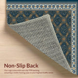 Contemporary Lattice Print with Depth(Blue)