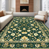 Ultra Soft Area Rug, Non Slip, Stain Resistant, Washable Area Rugs for Living Room, Bedroom, Boho Style Non Slip for(Green)