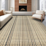 Ultra Soft Area Rug, Non Slip, Stain Resistant, Washable Area Rugs for Living Room, Bedroom, Elegant Minimalist Contoured Shape(Gold)