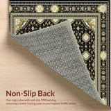 Elegant Black Ivory Medallion Design(Black)