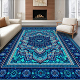 Bold Geometric Circular Artwork(Blue)