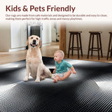 Contemporary Optical Illusion Motif(Black)